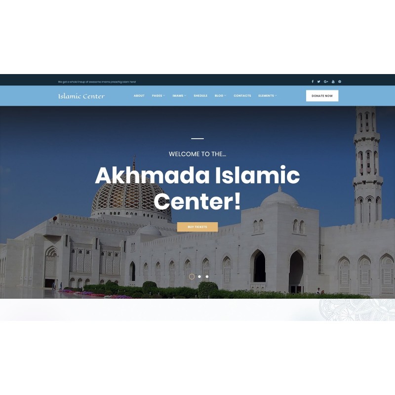 Akhmada - Islamic Center WordPress theme