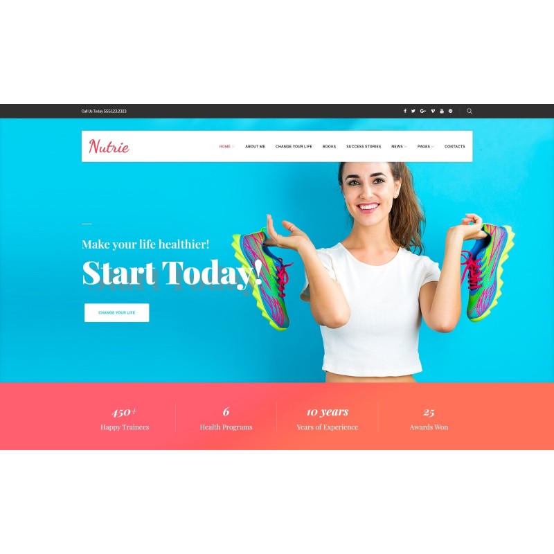 Nutrie - Health Coach WordPress Theme