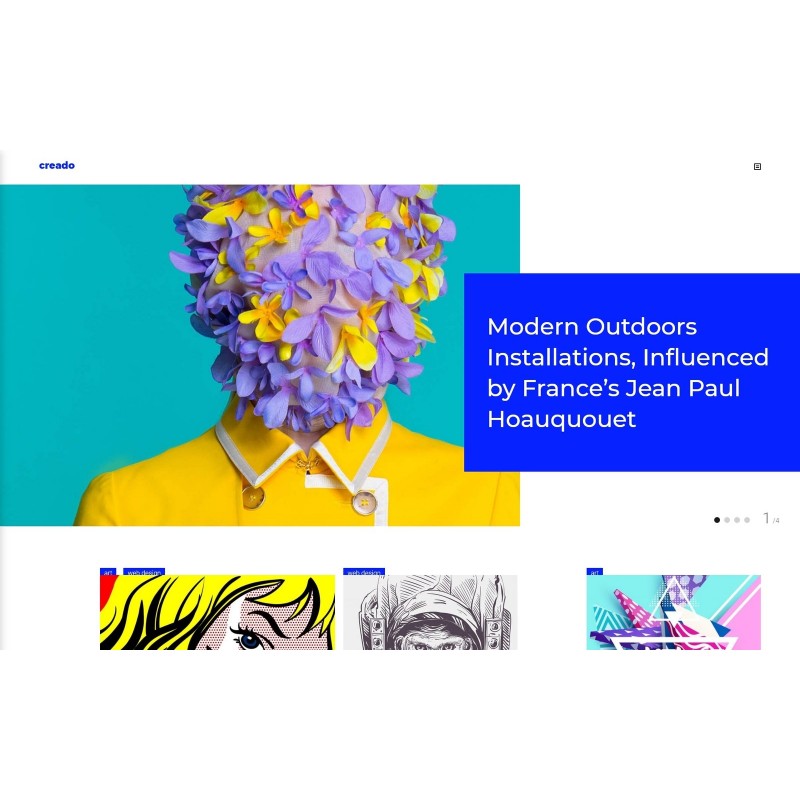Creado - Art Gallery Responsive WordPress Theme