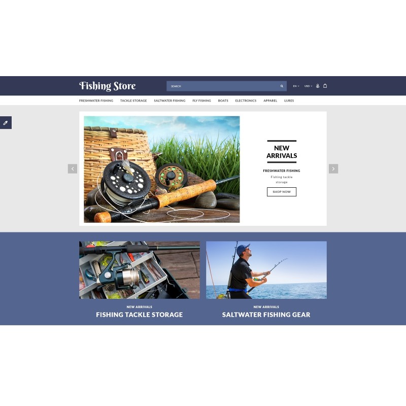 Fishing Responsive Shop Template