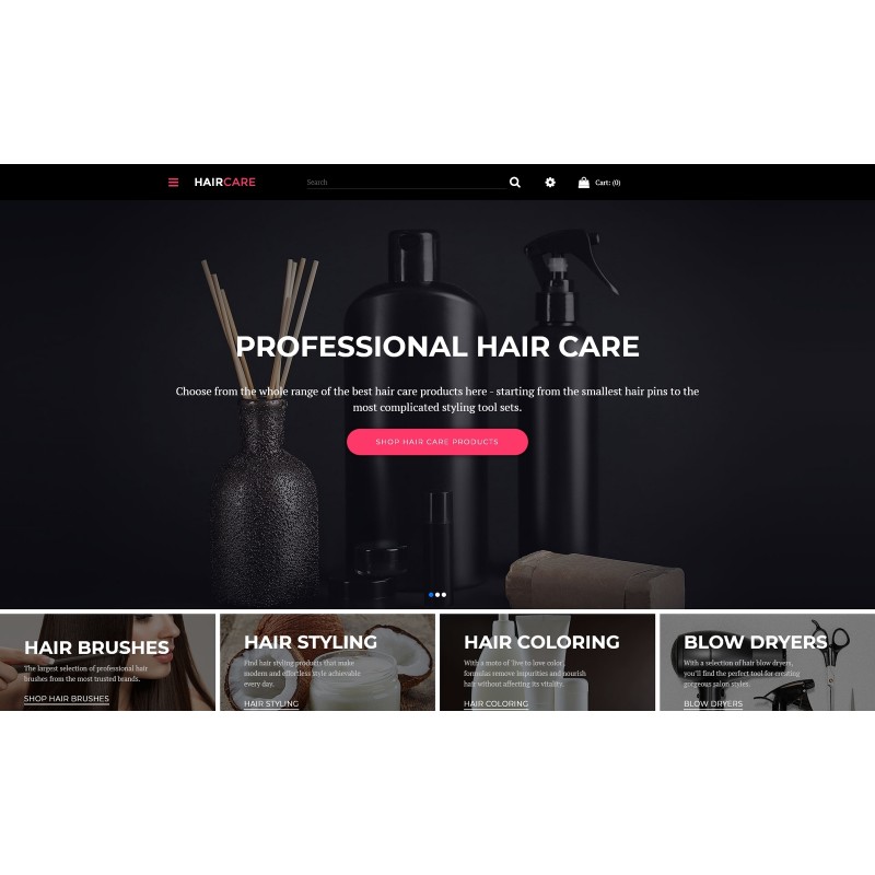 Hair Salon Responsive Shop Template