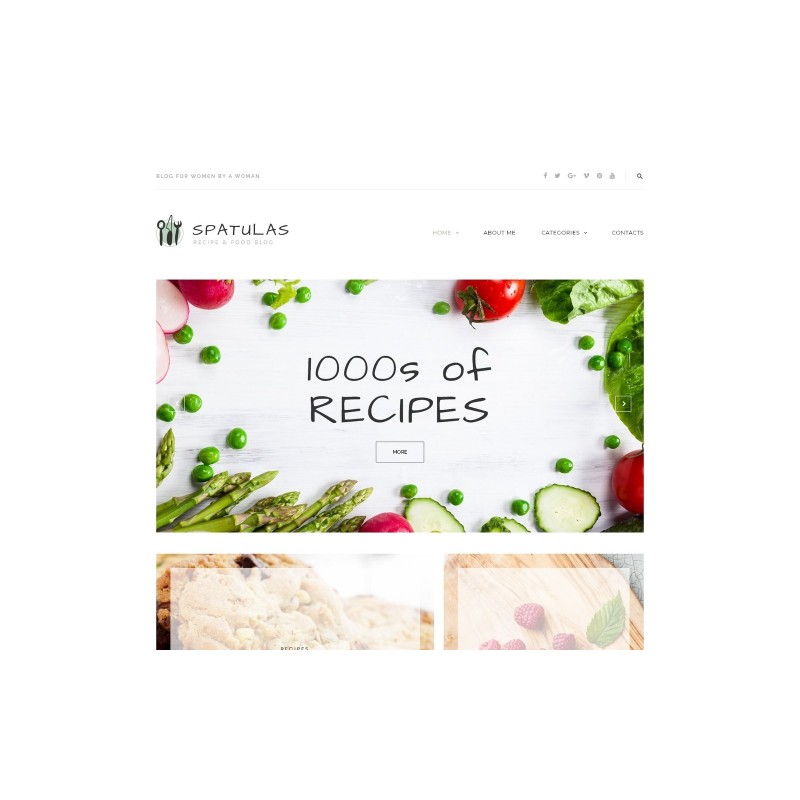 Spatulas - Recipe & Food Blog WordPress Theme