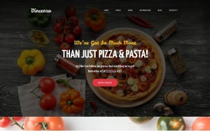 Vincenzo - Delicious Pizza Restaurant Responsive WordPress Theme