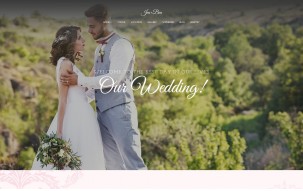 Jen+Ben - One Page Wedding WordPress Theme