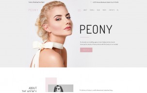 Peony - Fashion Modelling Agency WordPress Theme
