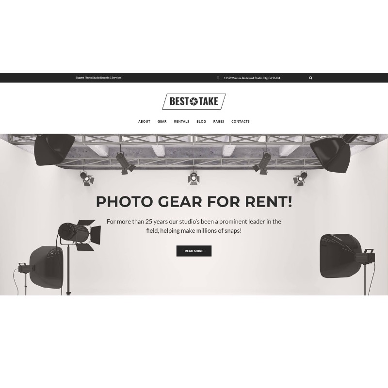 BestTake - Photo Studio Rentals & Services Responsive WordPress Theme