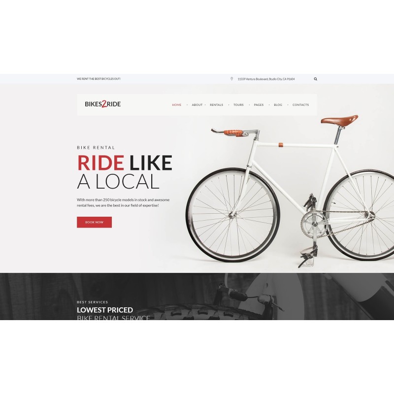 Bikes2Ride - Cycling WordPress Theme