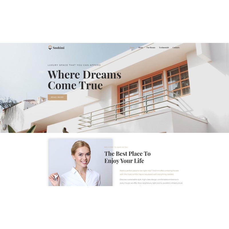 Sanohimi Exotic Hotel WordPress theme