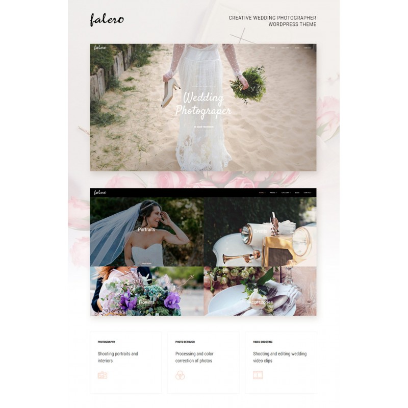 Falero Wedding Photographer WordPress Theme