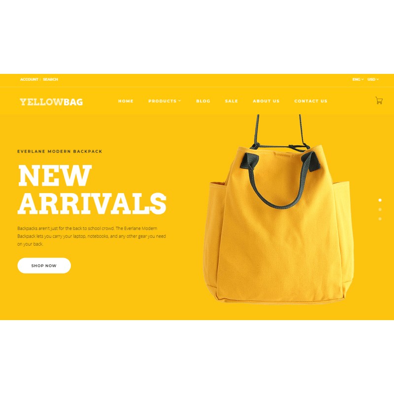 YellowBag Shop Template