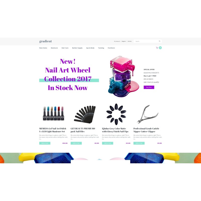 Cosmetics Store Responsive Shop Template