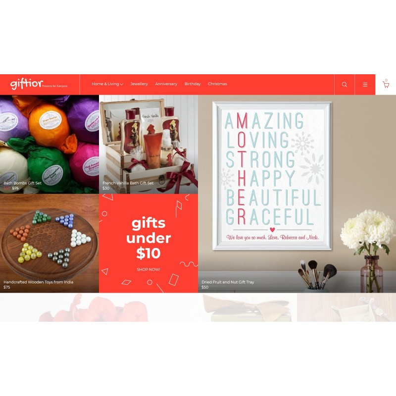 Gifts Store Responsive Shop Template