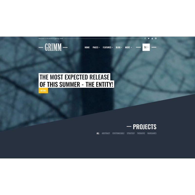 GRIMM - Game Development Studio WordPress theme