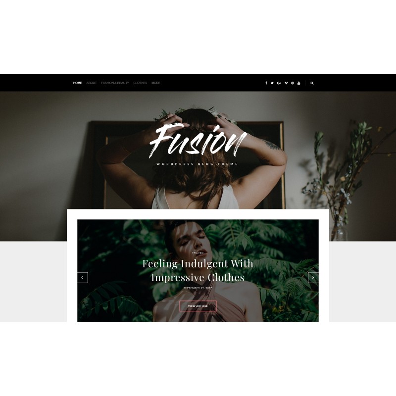 Fusion - WordPress Blog Theme WordPress Theme