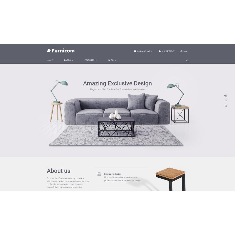 Furnicom - Furniture Store WordPress Theme