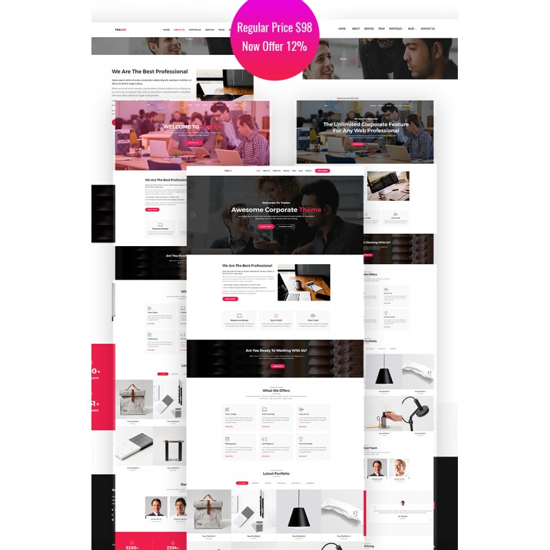 Trader - Corporate Responsive WordPress Theme