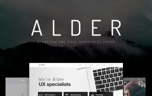 Alder - Modern OnePage WordPress Theme