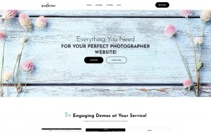 Projector - Photographer Portfolio Multihome WordPress Theme