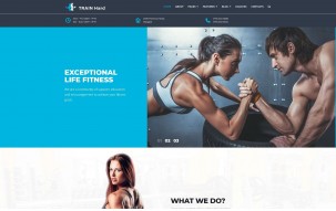 Train Hard Fitness WordPress Theme
