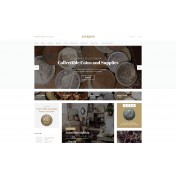 Antiques - Collectible Coins & Supplies Shop Template