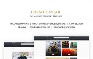 Fresh Caviar - Caviar Shop Shop Template
