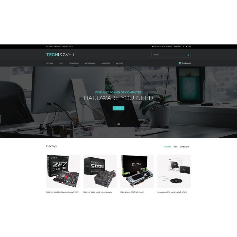 TechPower - Hardware Shop Shop Template