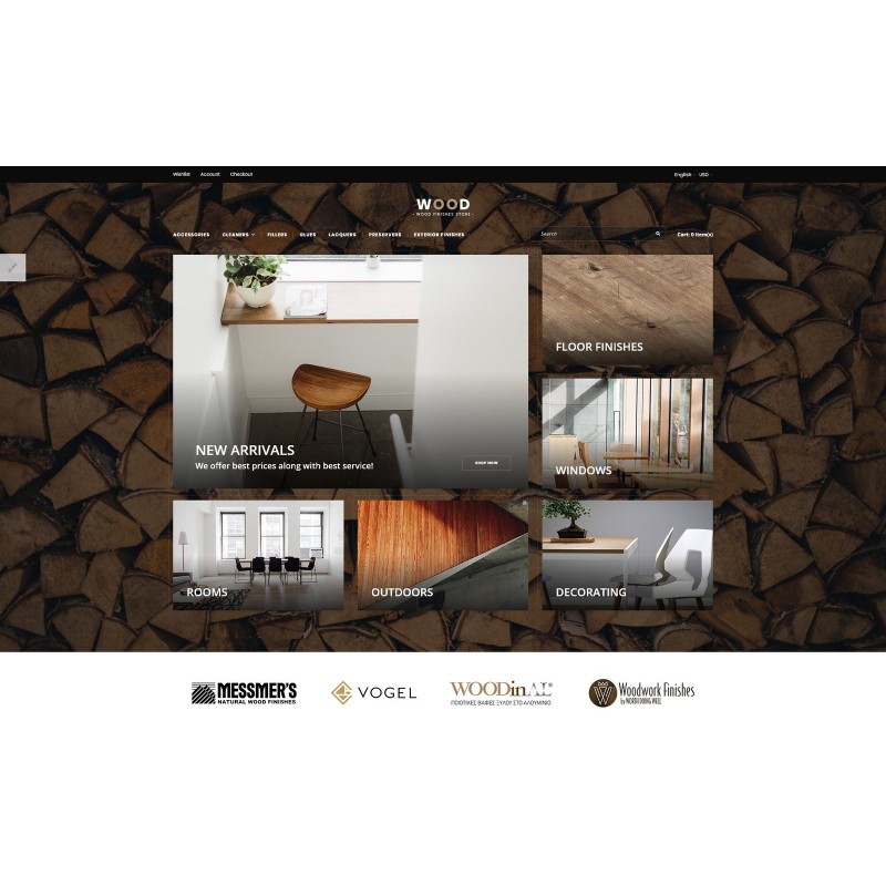 Wood Finishes Responsive Shop Template