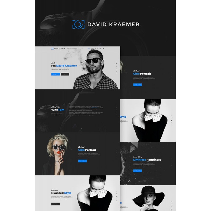 David Kraemar - Photographer WordPress Theme