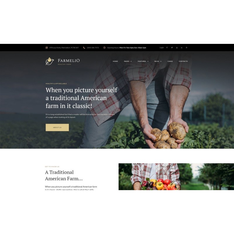 Farmelio - Farm Responsive WordPress Theme