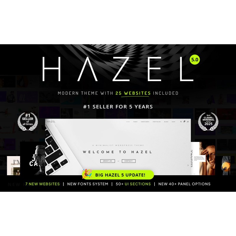 Hazel - Clean Minimalist Multi-Purpose WordPress Theme
