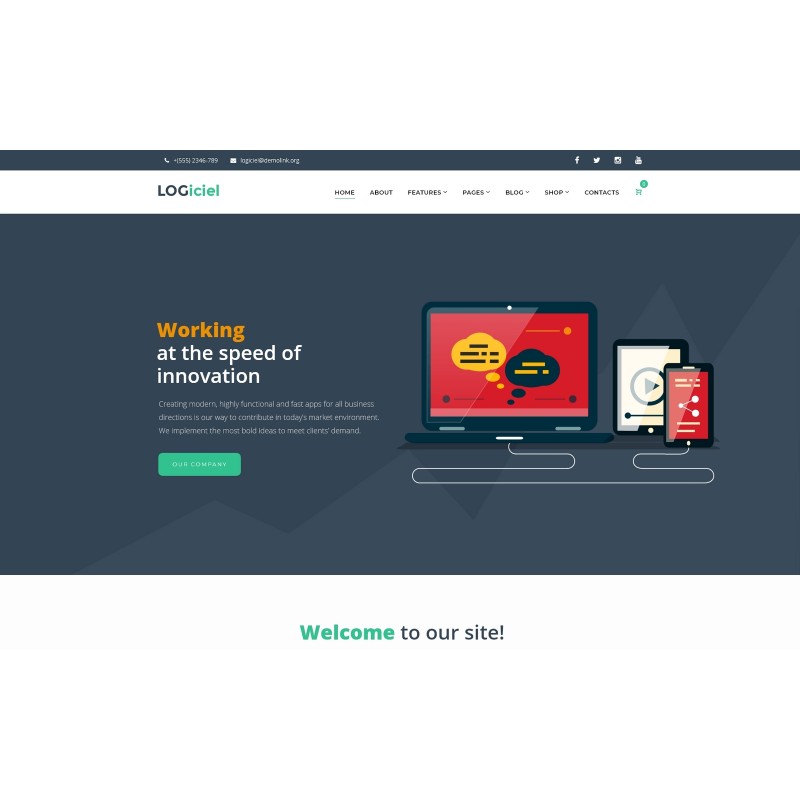 Logiciel - Software Company WordPress Theme