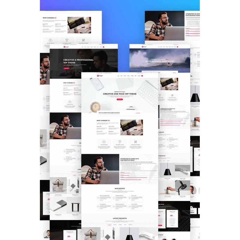 Monger - Landing Page Responsive WordPress Theme