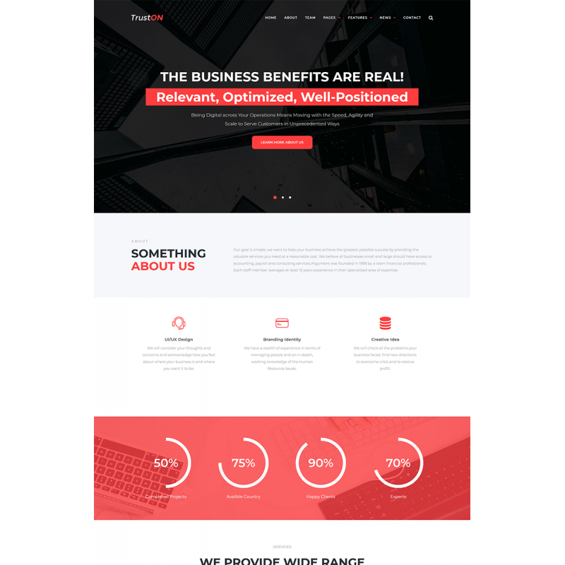 Truston - Business Services WordPress Theme