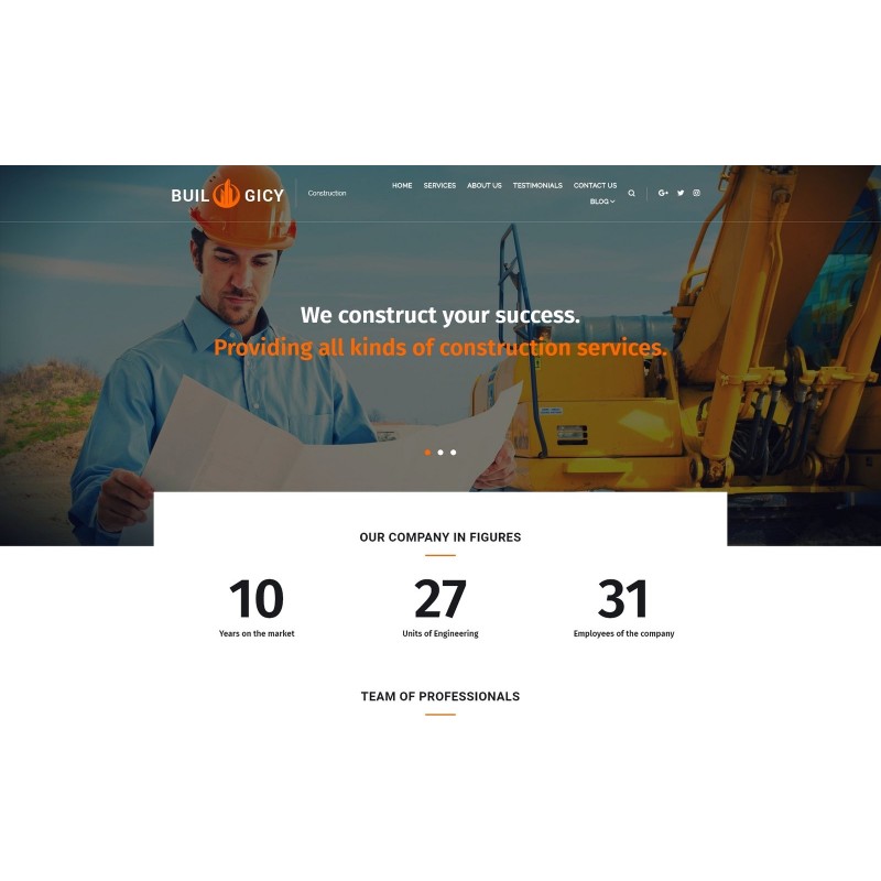 Builogicy - Construction WordPress Theme