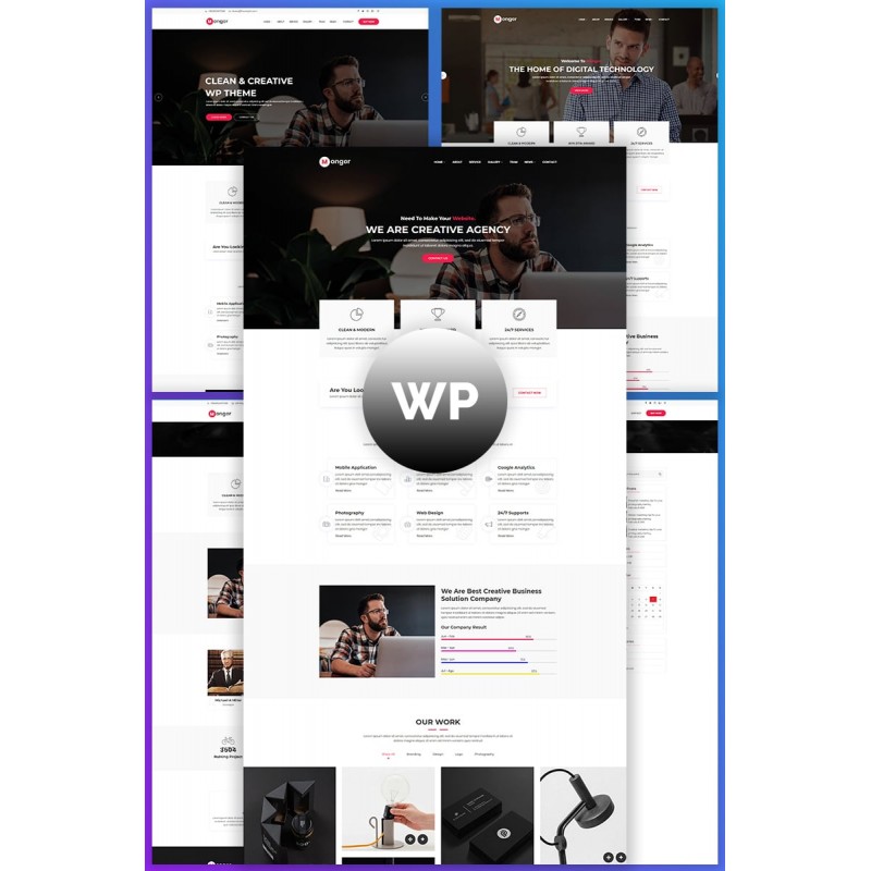 Monger - Creative Agency Responsive WordPress Theme