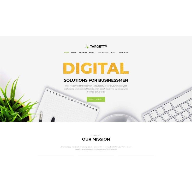 Targetty - Fancy Advertising Agency WordPress Elementor Theme