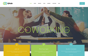 Qhub - Coworking and Office Space WordPress Theme