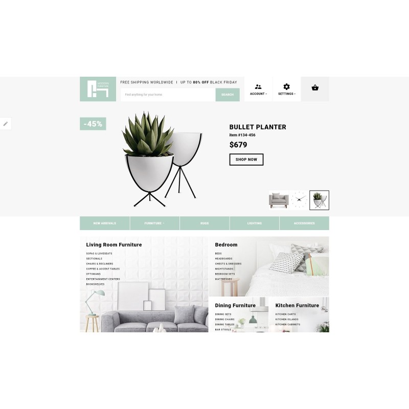 Furniture Store Shop Template