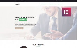 Liquidy - Investment Company WordPress Elementor Theme