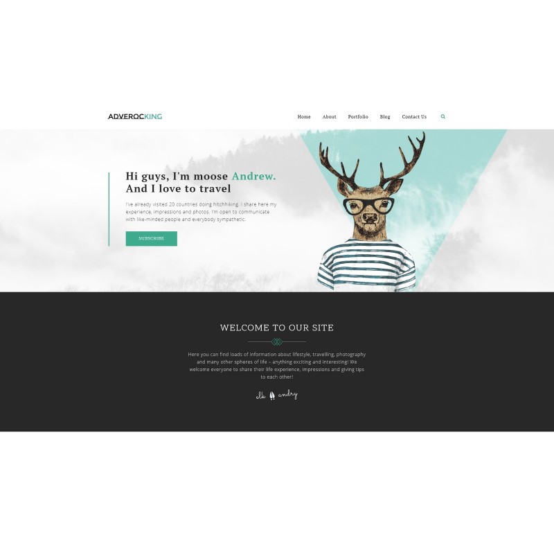 Adverocking - Lifestyle Neutral WordPress Elementor Theme