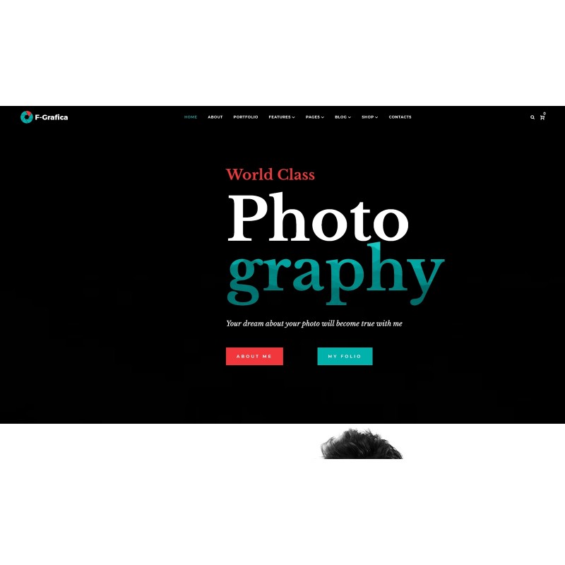F-Grafica - Photography WordPress Elementor Theme