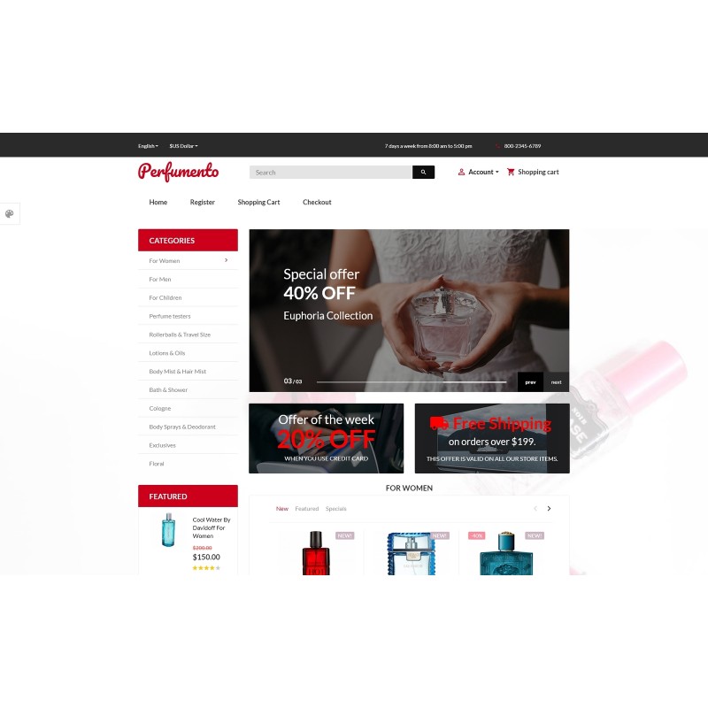 Perfumento - Perfume Store Shop Template