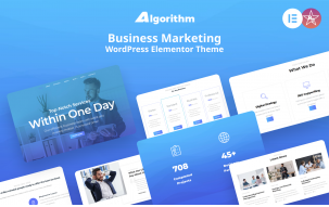 Algorithm - Business Marketing WordPress Elementor Theme