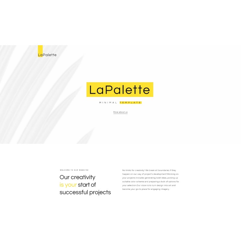 La Palette - Creative Minimal WordPress Elementor Theme
