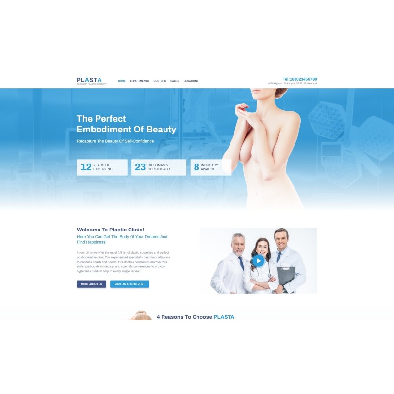 Plasta - Medical WordPress Elementor Theme