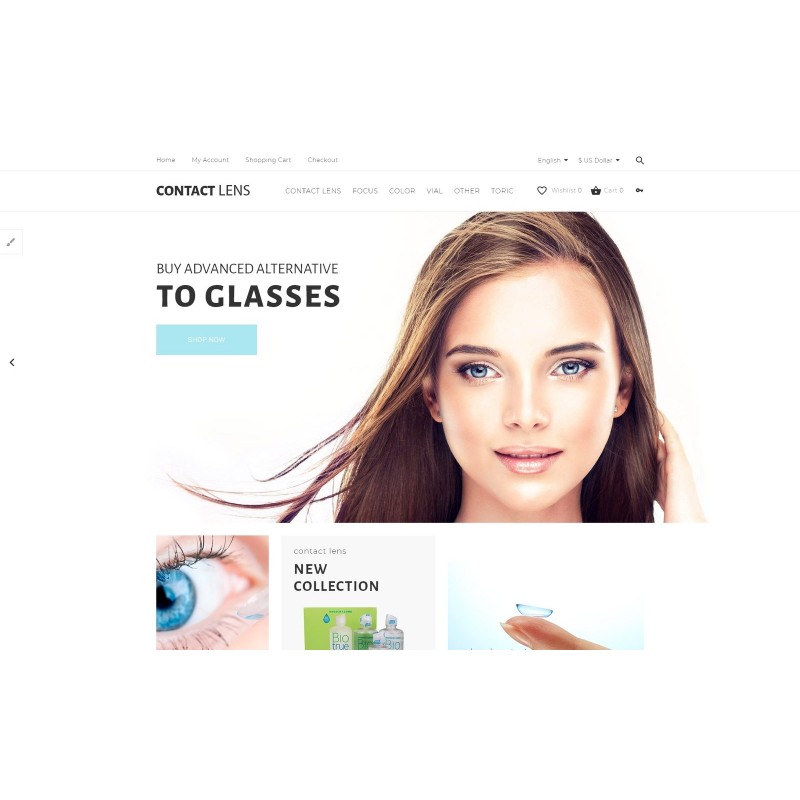 Contact Lens Shop Template