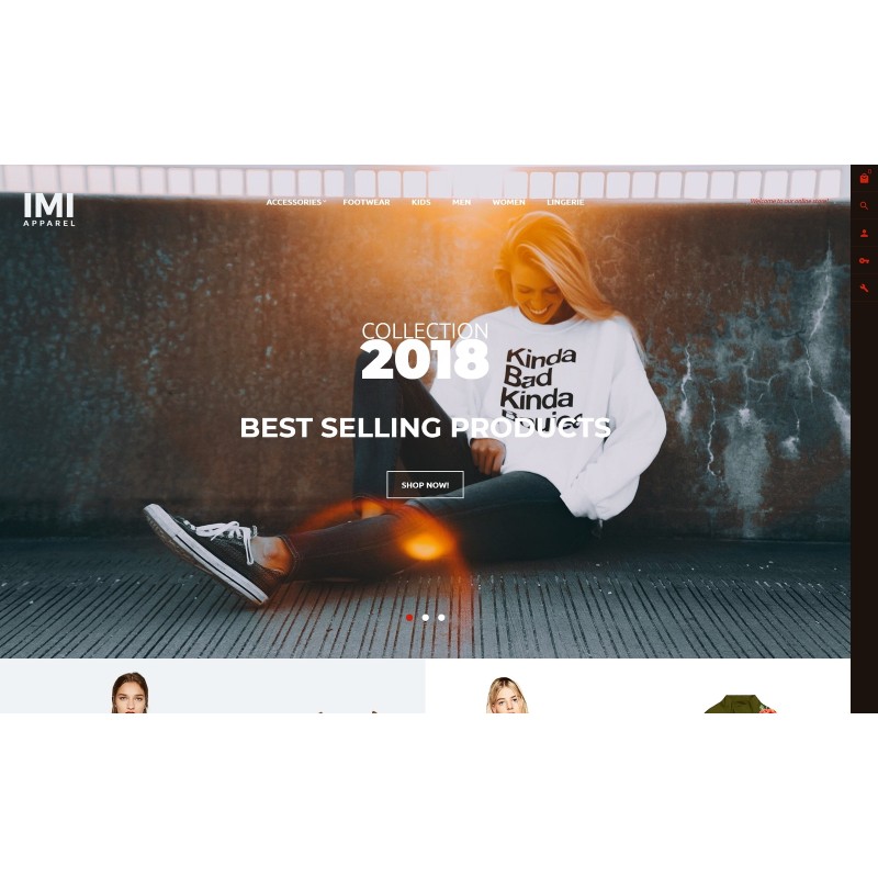 IMI - Apparel Store Shop Template