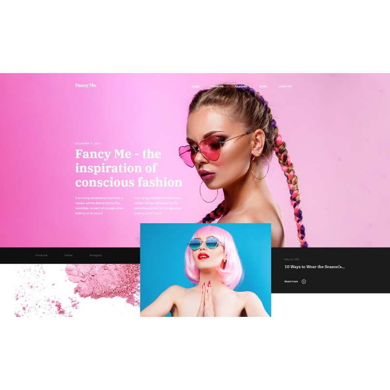 Fancy Me - Fashion Blog WordPress Elementor Theme