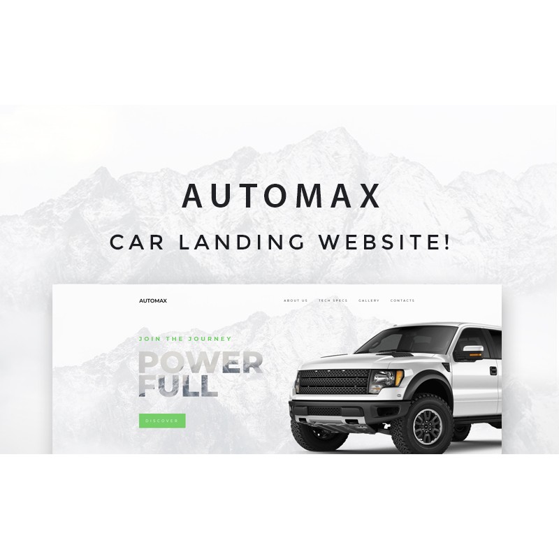 Automax - Car Landing Responsive WordPress Elementor Theme