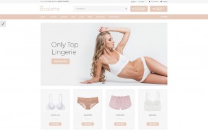 Bralette Lingerie Shop Template